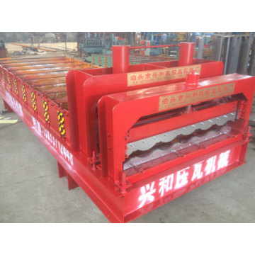 828 Glazed Steel Sheet Roofing Sheet Roll Forming Machine